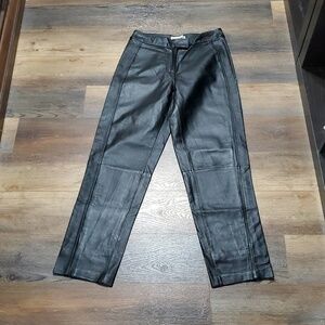 Bagatelle black leather motorcycle pants